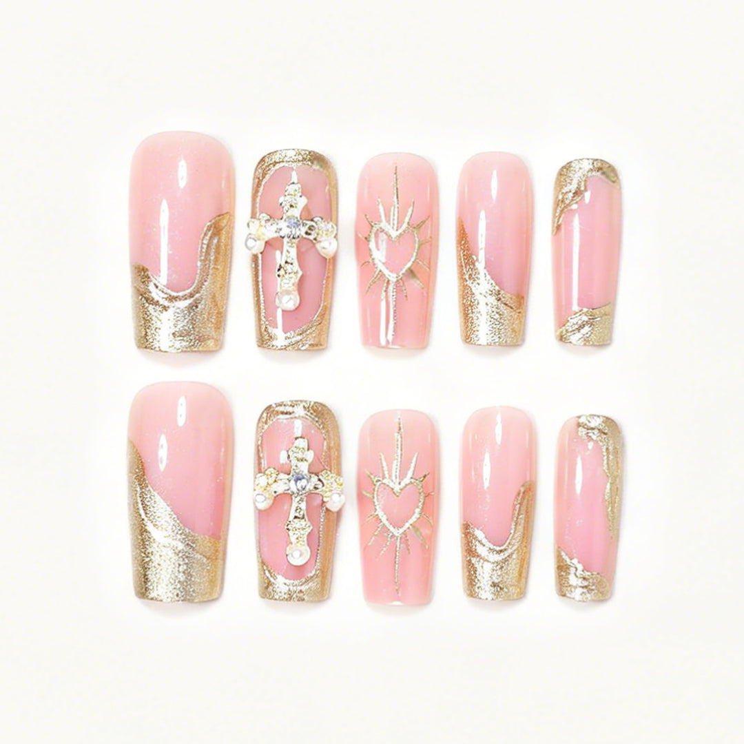 Decorative Long Acrylic Nail Tips Kalsten