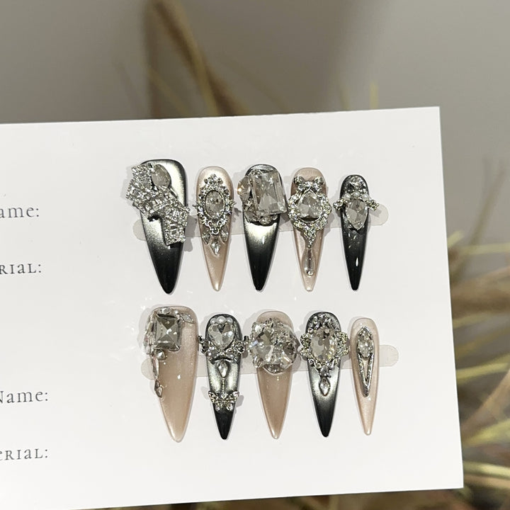 Premium Decorative Press-On Nail Set