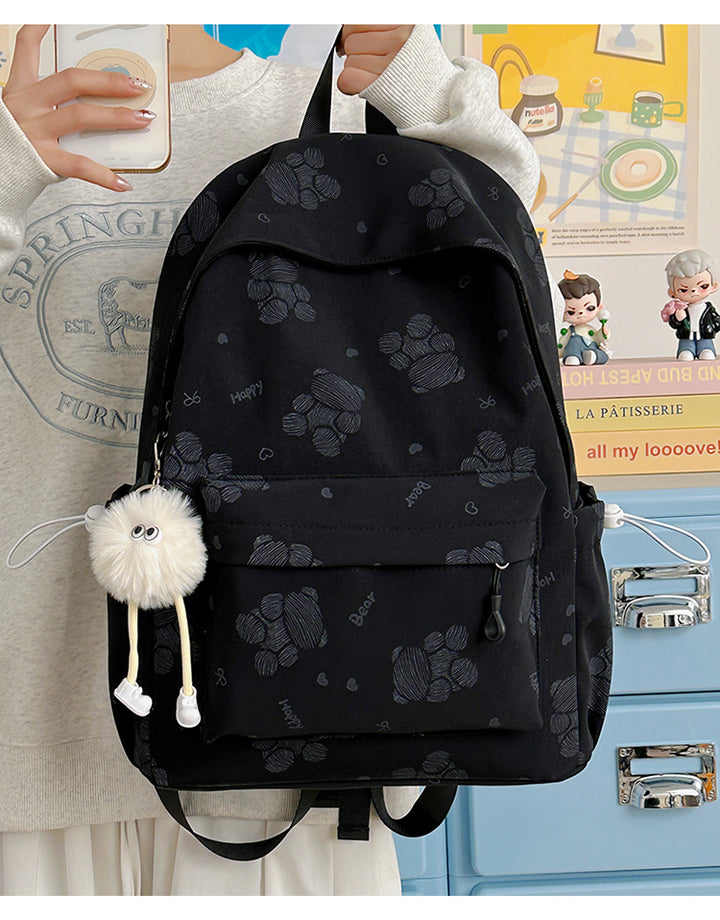 Backpack with Cute Paw Designs and Ergonomic Shoulder Straps Kalsten
