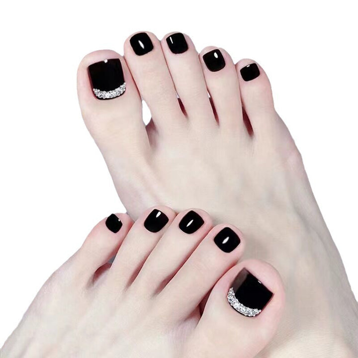 Premium Rhinestone-Accented Press-On Toenails Kalsten