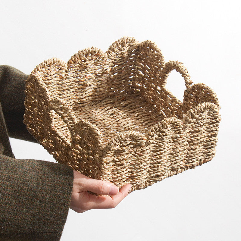 Decorative storage basket with two handles Kalsten
