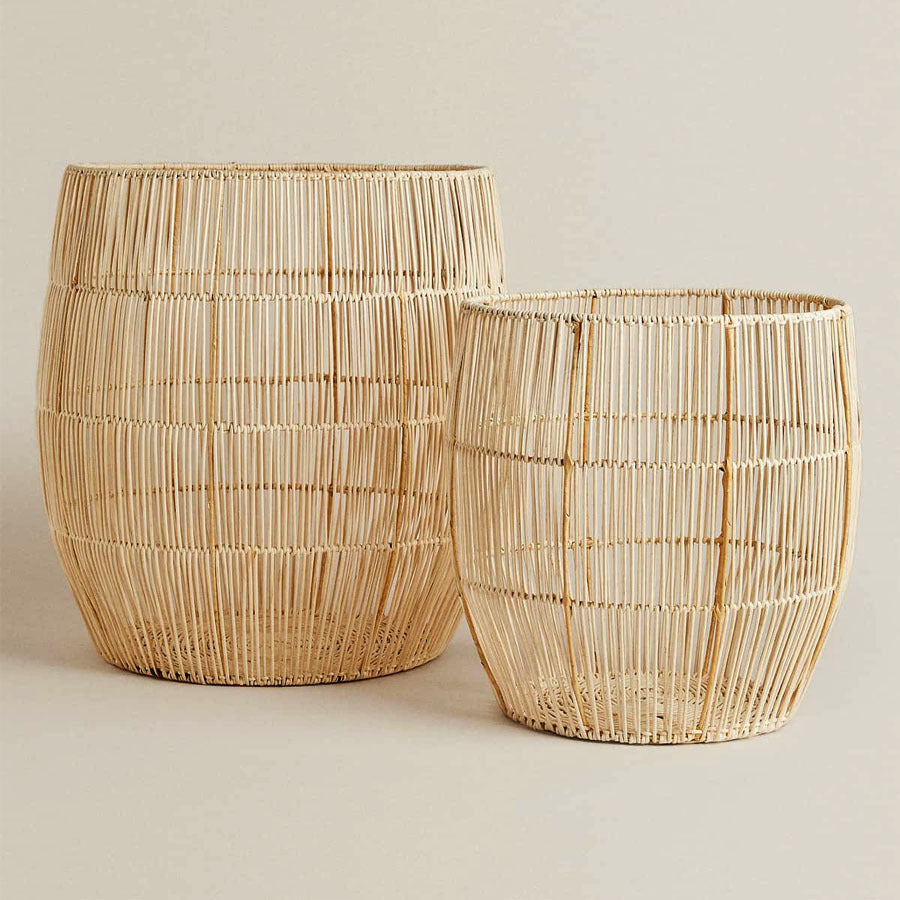 Handmade storage basket made of rattan Kalsten