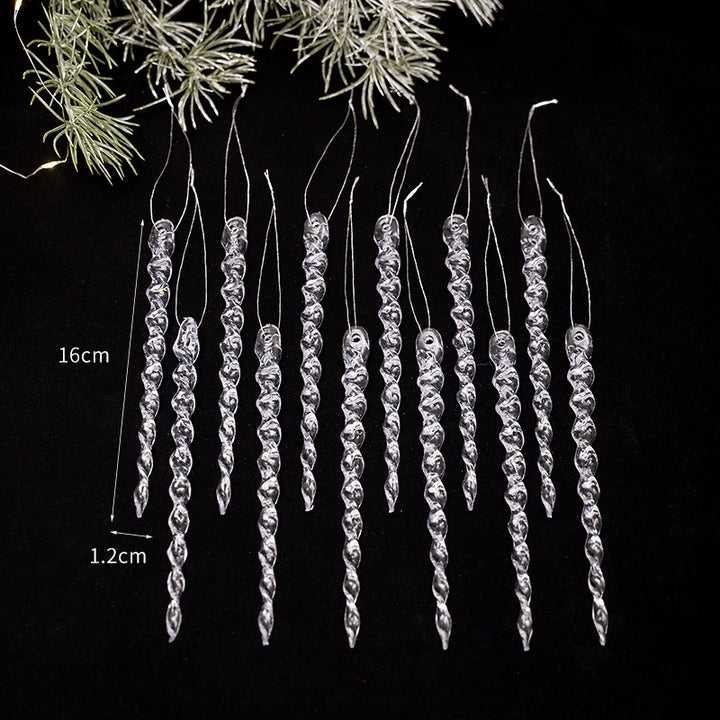 Crystal Icicle Ornaments