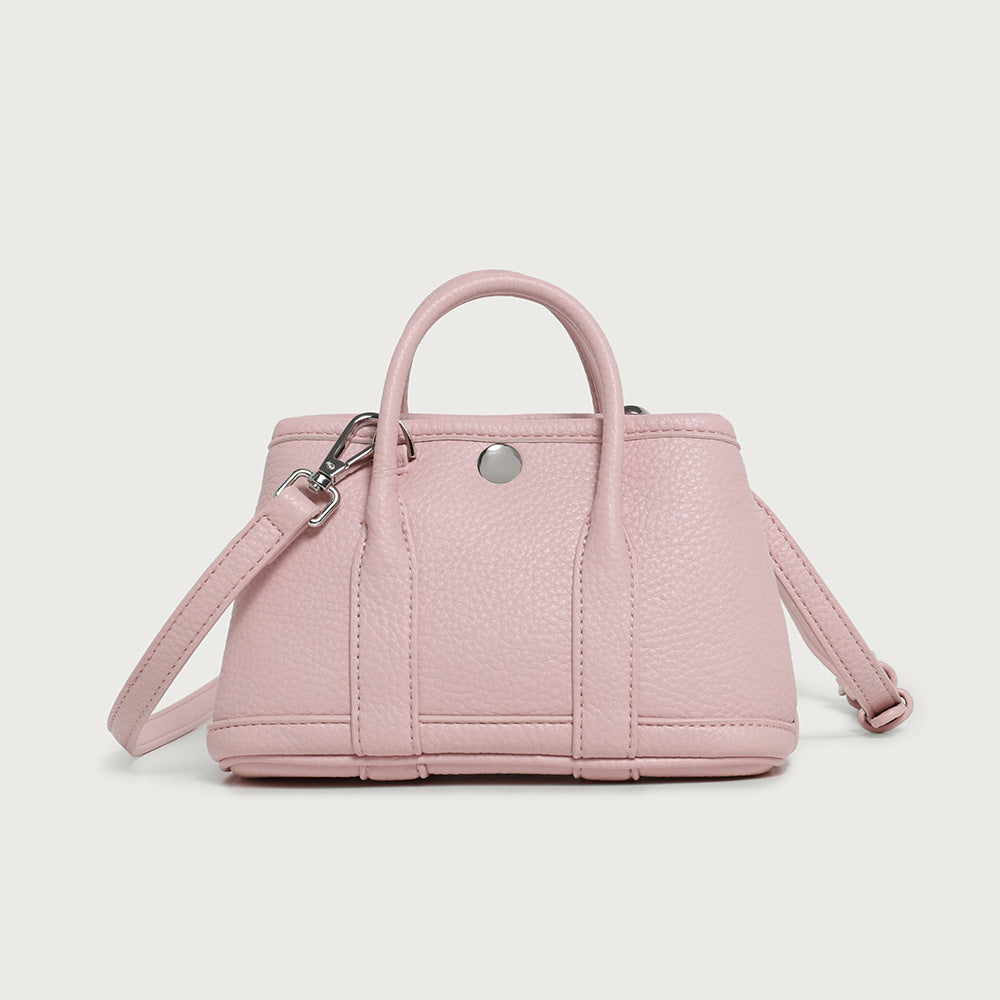Classic Textured Leather Handbag