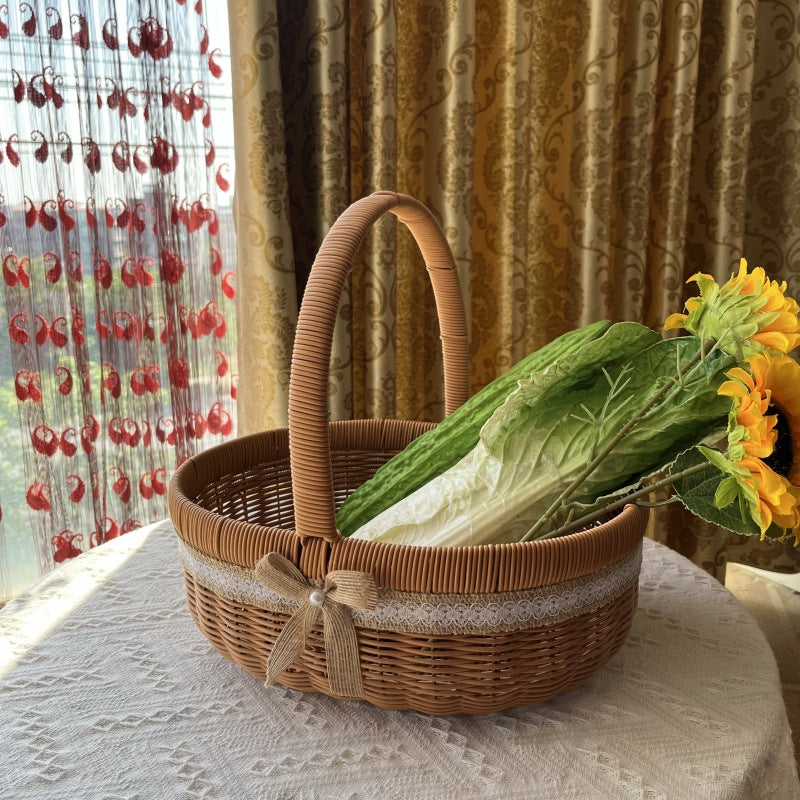 Natural Woven Market Basket Kalsten