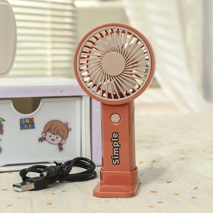 Women Portable Hand Fan with Rechargeable USB Port and Lightweight Construction Kalsten