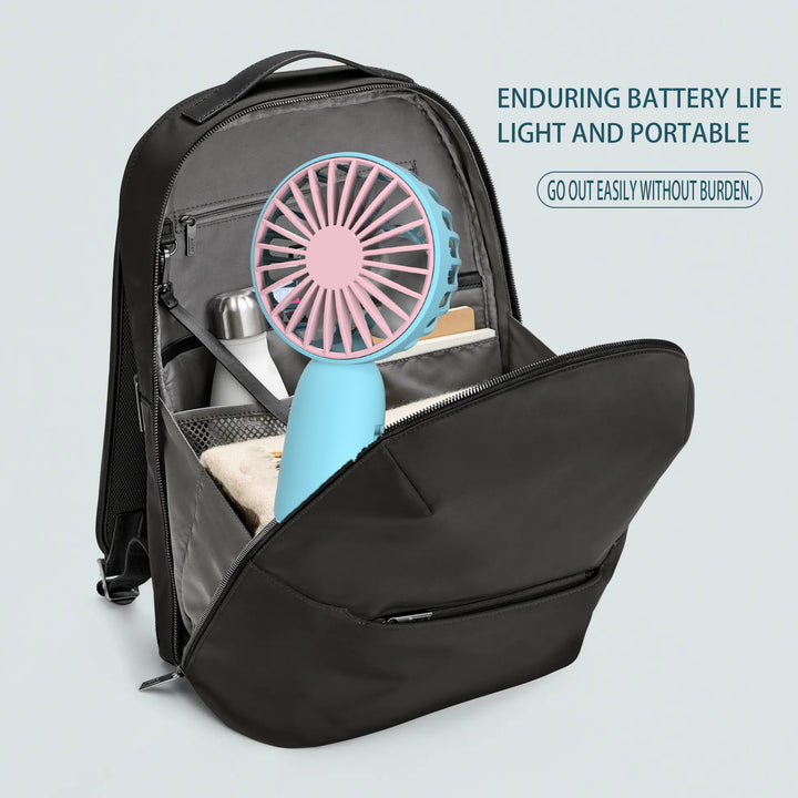 Ladies portable hand fan in cheerful design Kalsten