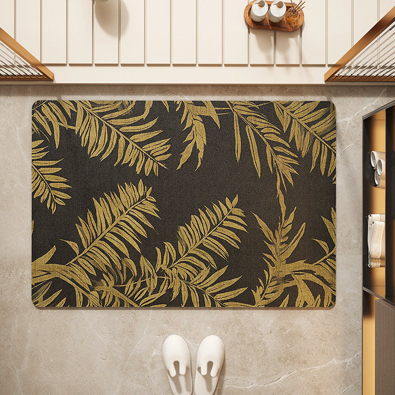 Floral Patterned Entryway Mat