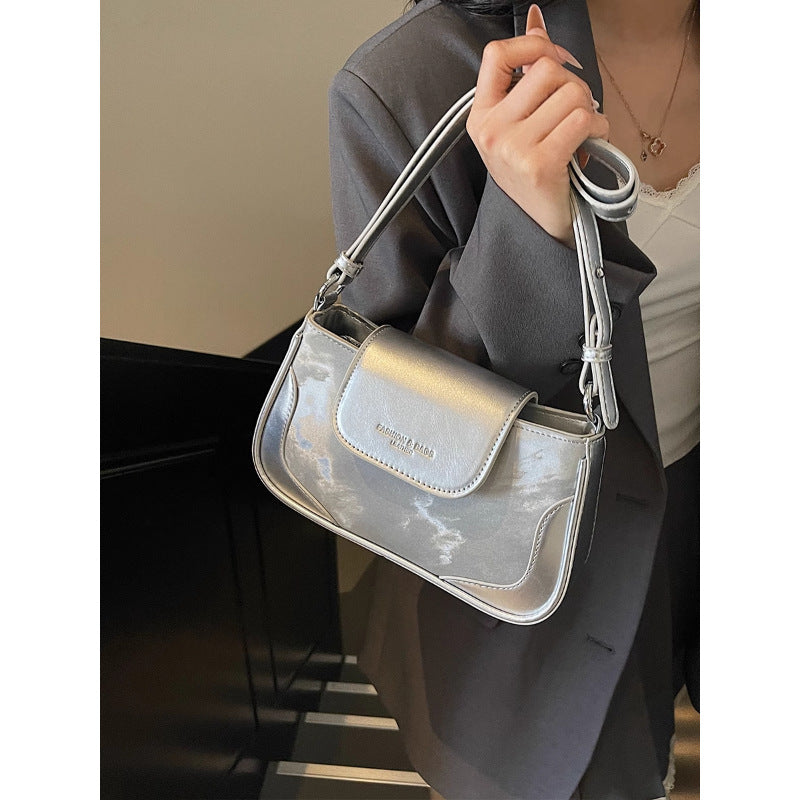 Sleek Metallic Crossbody Bag Kalsten