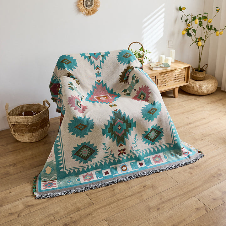 Artistic Jacquard Throw Blanket