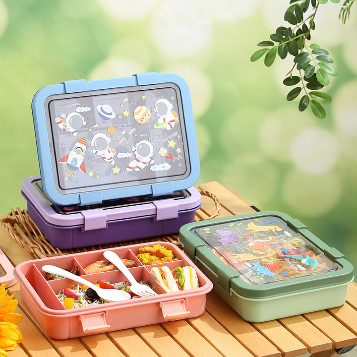 Unicorn-Themed Multi-Compartment Lunch Box