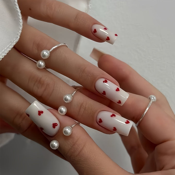 Elegant Floral Bow Press-On Nail Tips Kalsten