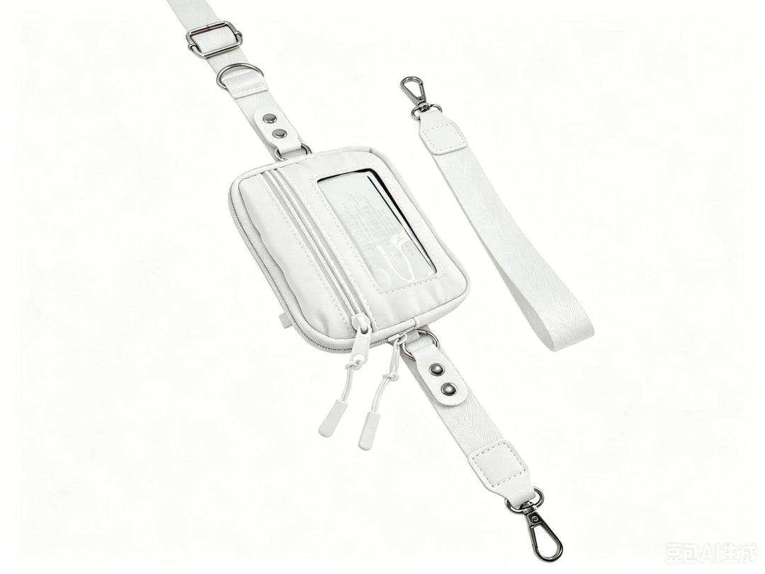 Compact shoulder bag with transparent card pocket Kalsten