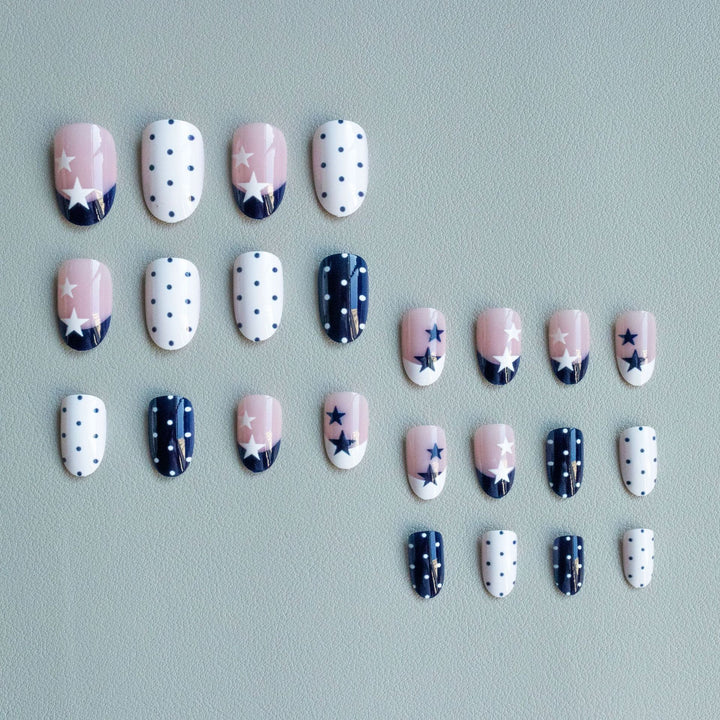 Artistic Star and Polka Dot Nail Art Kit