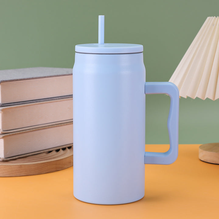 Women's reusable drinking cup with straw and ergonomic handle Kalsten