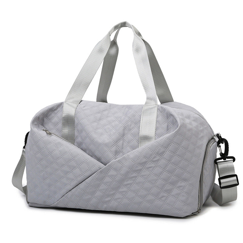 Quilted Weekender Duffel Bag