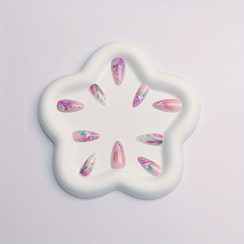 Artificial Nails in Maritime Coral Design Kalsten