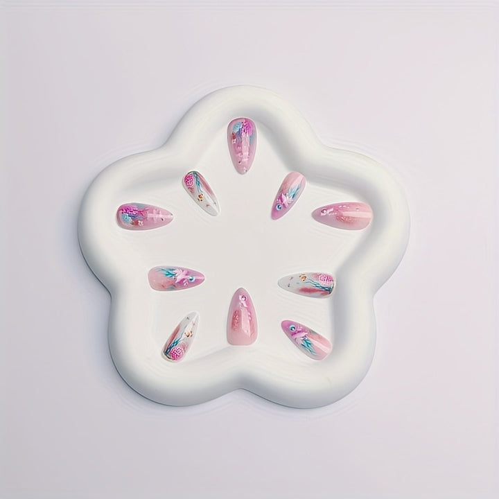 Artificial Nails in Maritime Coral Design Kalsten