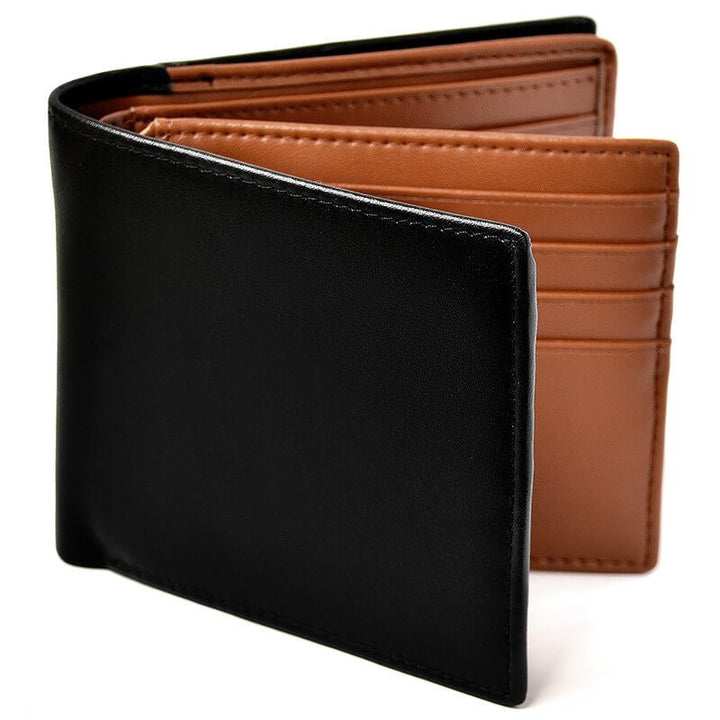 Dual-Tone Leather Bi-Fold Wallet Kalsten