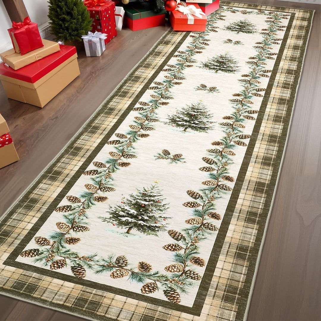 Festive Holiday-Themed Decorative Runner Mat Kalsten