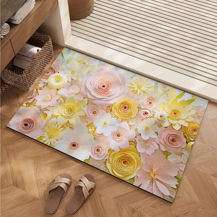 Floral Pattern Soft Bath Mat Kalsten