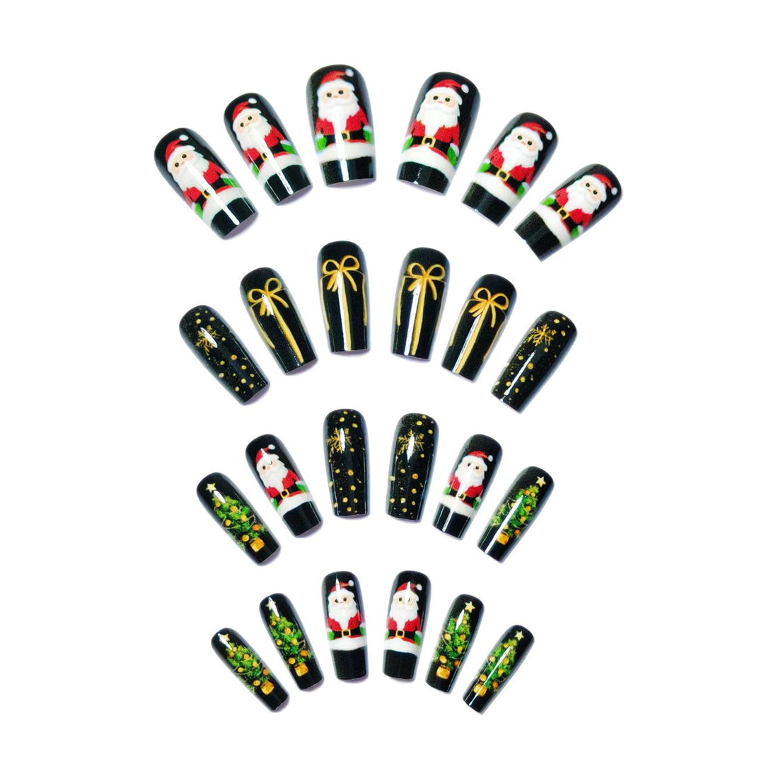 Artificial nails with festive Christmas motif Kalsten