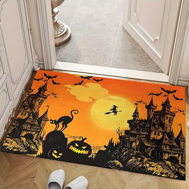 Halloween-Themed Decorative Doormat