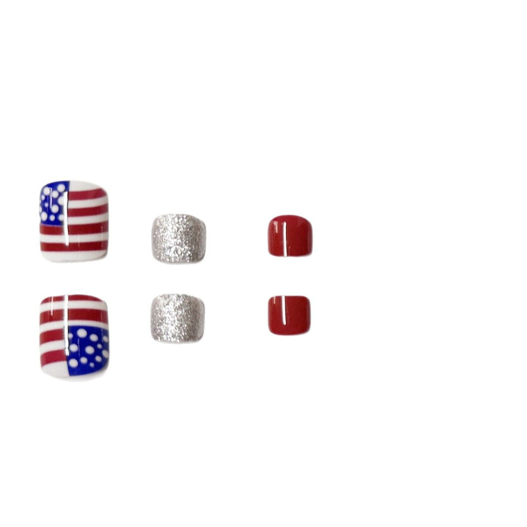 Artistic Independence Day Press-On Toenails Kalsten