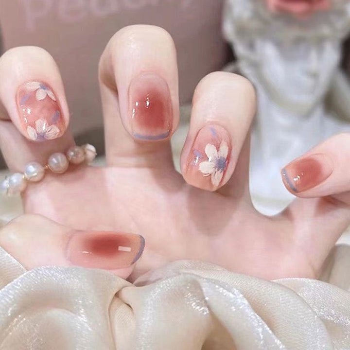 Floral-Design Press-On Nails Kalsten