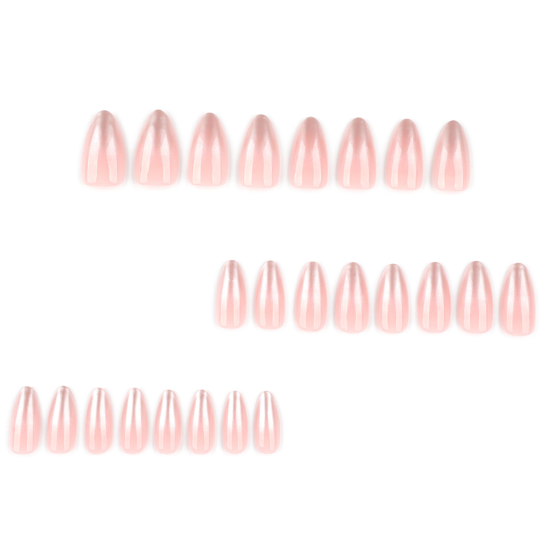Exquisite Nail Extensions with Elegant Gradient and Glossy Tips Kalsten