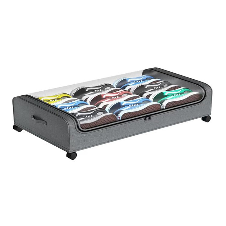 Storage box with wheels and transparent lid Kalsten