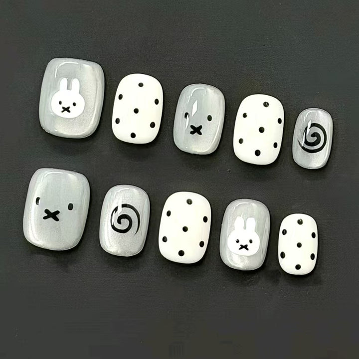 Whimsical Character Press-On Nail Art Set Kalsten