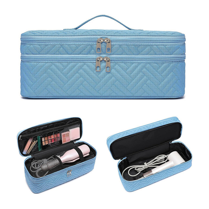 Cosmetic organizer bag for hair dryers and styling tools Kalsten