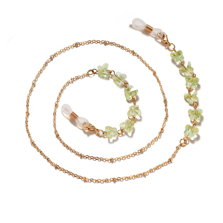 Floral Embellished Eyewear Chain Kalsten