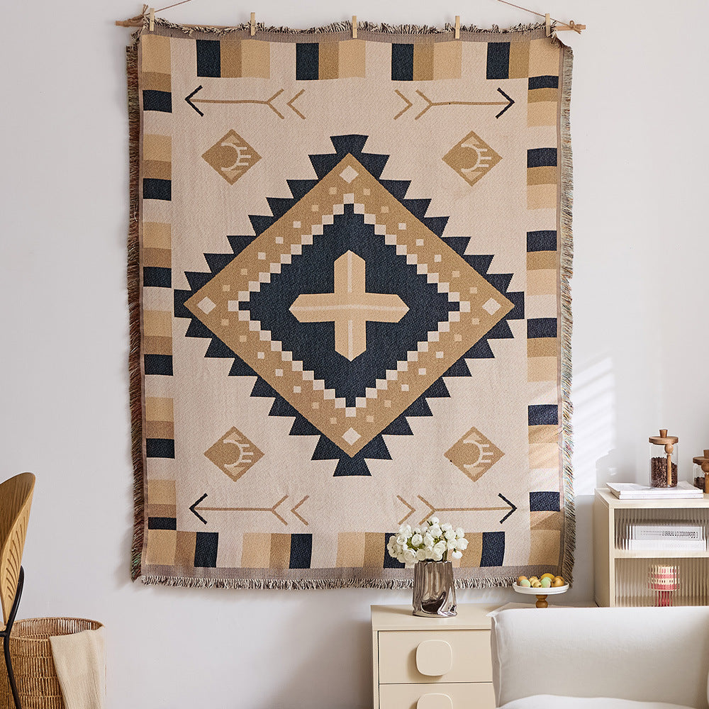 Artistic Woven Tapestry Throw