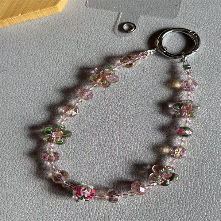 Elegant Floral Beaded Charm Bracelet Kalsten