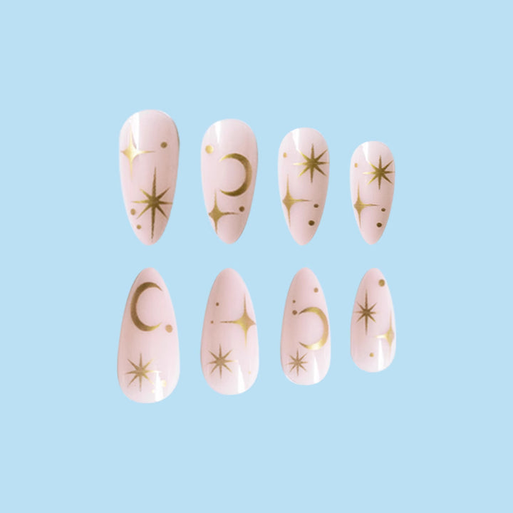 Celestial Design Press-On Nail Art Kalsten