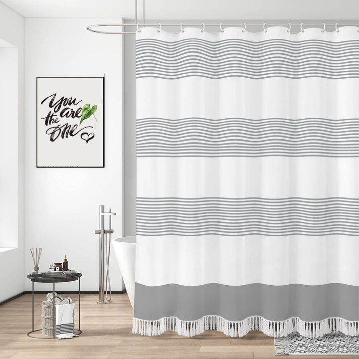 Coastal Wave Pattern Shower Curtain Kalsten