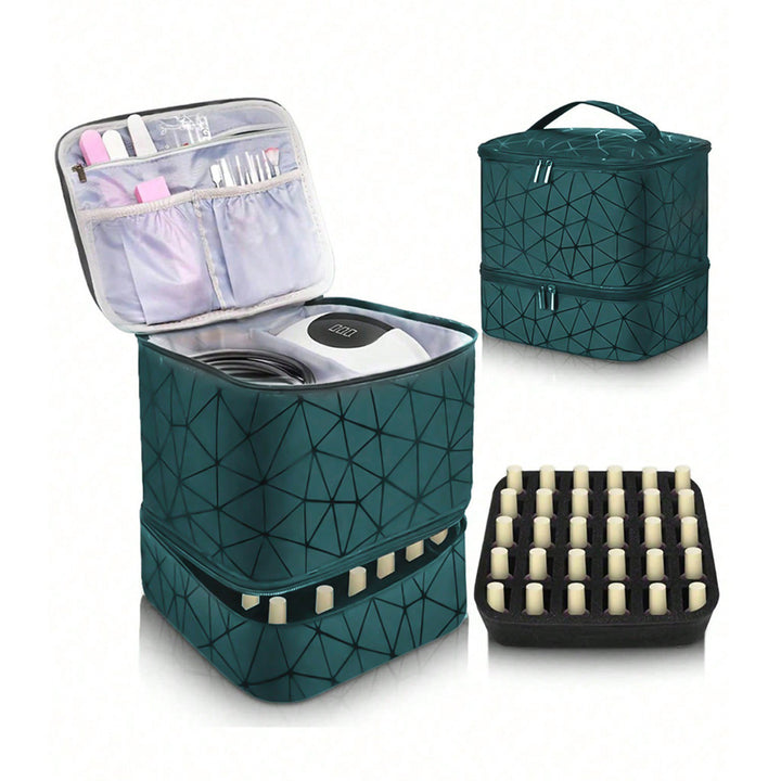 Cosmetic Organizer Bag with Dual Design and Sturdy Interior Lining Kalsten