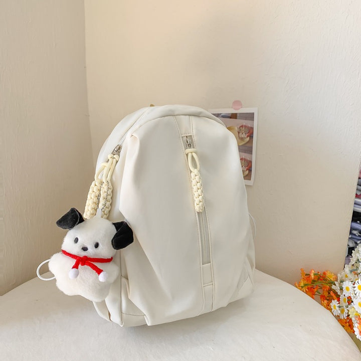 Backpack with Cute Plush Keychain and Practical Storage Kalsten