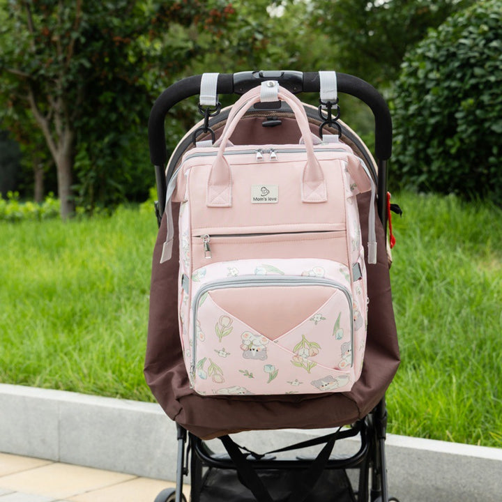 Playful Floral Print Diaper Backpack Kalsten