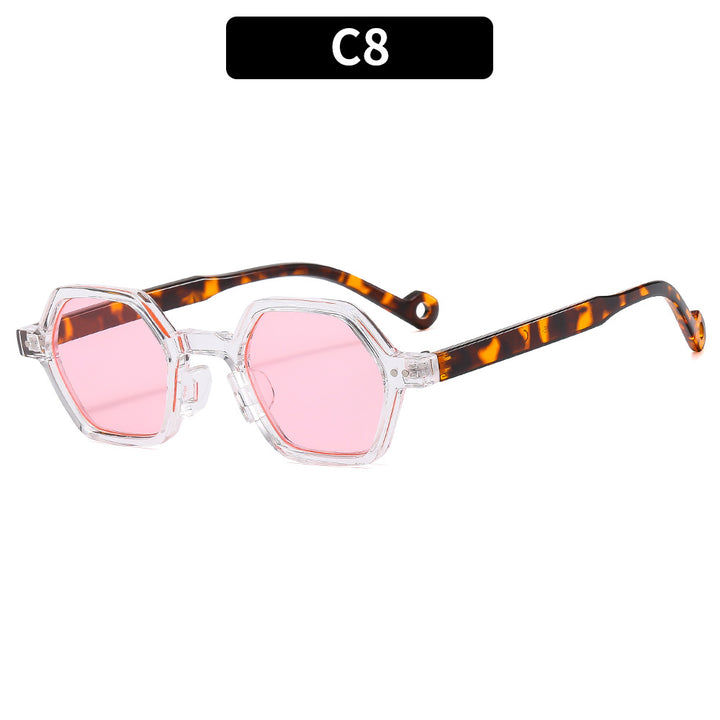 Fashion-Forward Hexagonal Frame Sunglasses