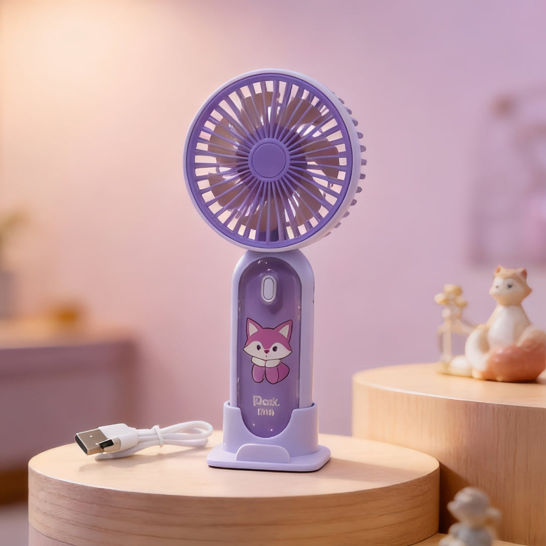 Ladies Portable Mini USB Fan with Animal Lion Design Kalsten