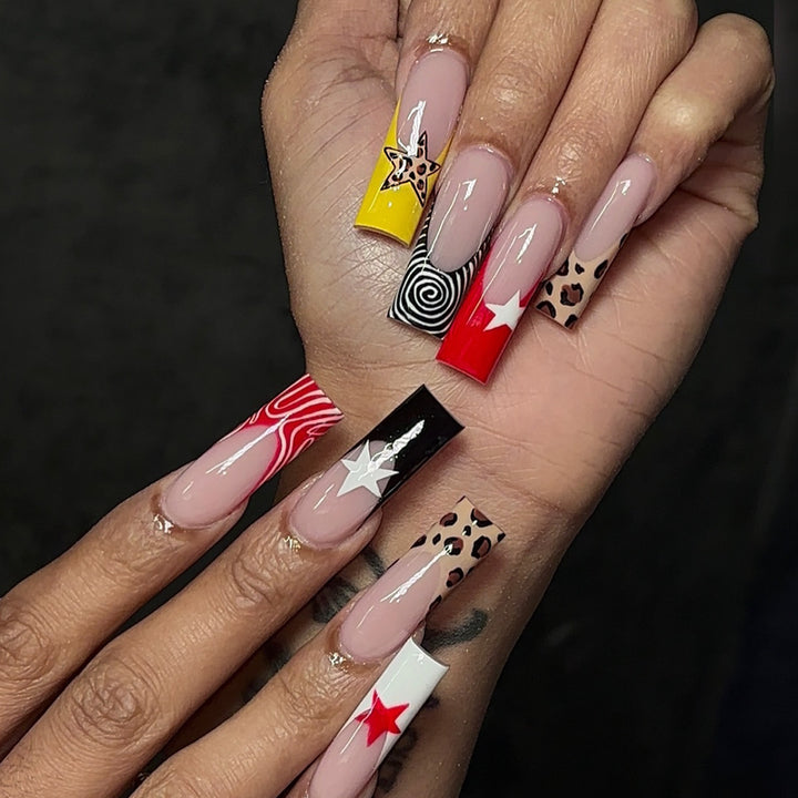 Creative nail art with stylish patterns Kalsten
