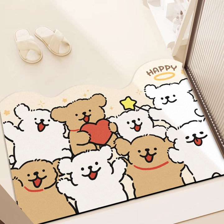 Cartoon-Themed Area Mat for Indoor Home Decor