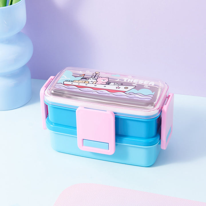 Multi-Layered Space-Themed Lunch Bento Box