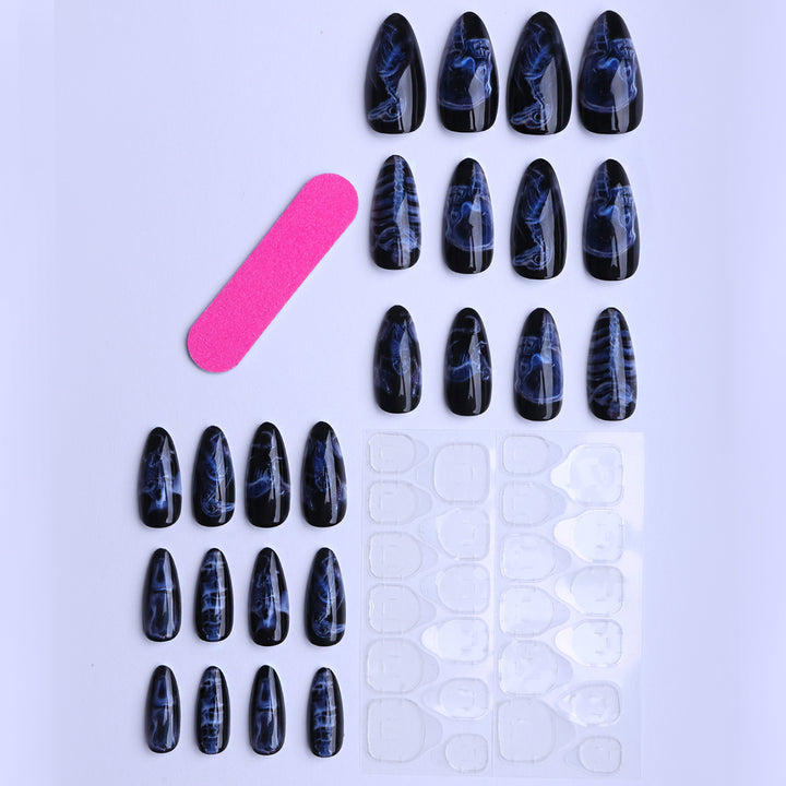 Artificial Fingernails with Modern Gothic Design Kalsten
