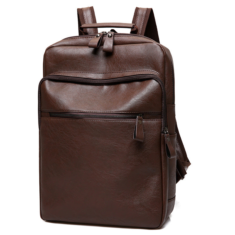 Sleek Leather Laptop Backpack Kalsten