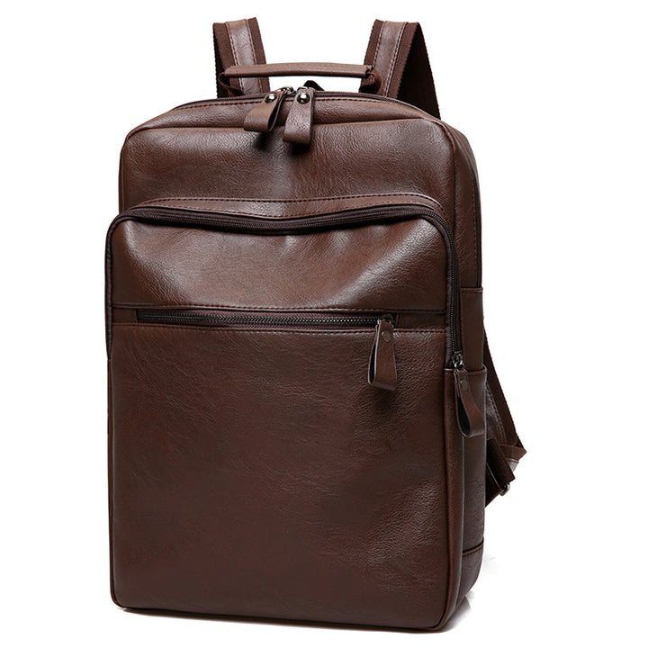 Sleek Leather Laptop Backpack Kalsten