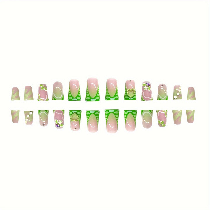3D Floral Decorative Press-On Nails Kalsten